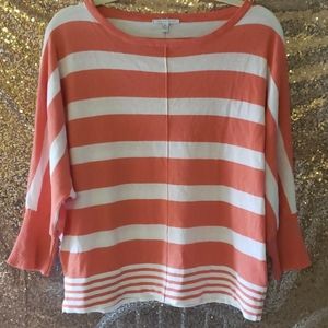 Larsen Gray XL Striped Top